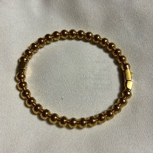 Kate Spade Bracelet Rose Gold Golden Girl Ball Hinged Bangle